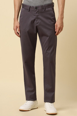 Allen Solly Regular Fit Men Brown Trousers