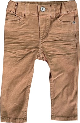 Bambini Regular Fit Baby Boys & Baby Girls Brown Trousers