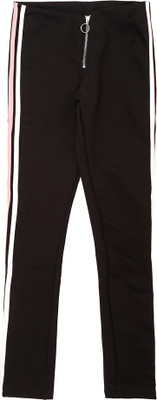 GINI & JONY Skinny Fit Baby Girls Black Trousers
