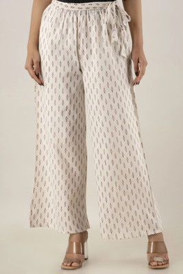 KANCHUK Flared Women Multicolor Trousers