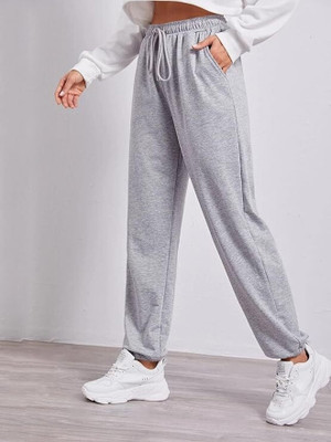 TRUFFLEGUM Solid Women Grey Track Pants