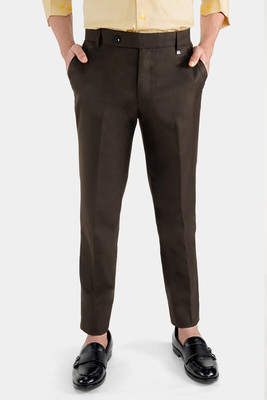 french crown Regular Fit Men Brown Trousers
