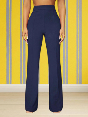 nitafashion Comfort Fit, Regular Fit Women Dark Blue Trousers