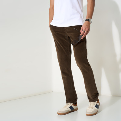 Pantaloons Junior Regular Fit Boys Brown Trousers