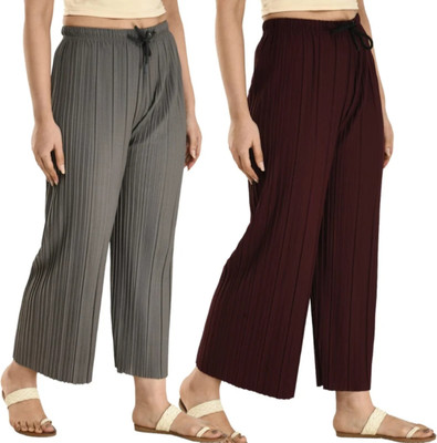Janicks Loose Fit Women Grey Trousers