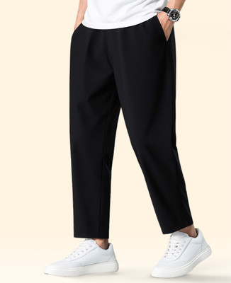 Mastersahab Relaxed Men Black Trousers