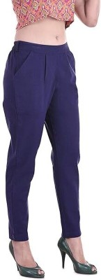 Manish Collections Regular Fit Women Blue Trousers