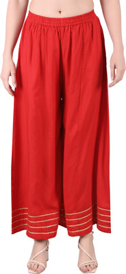 Bleint Regular Fit Women Red Trousers