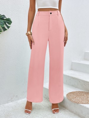 LEE TEX Regular Fit Women Pink Trousers