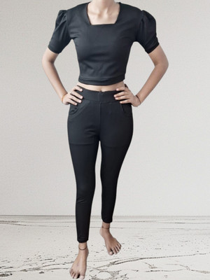 SP FASHION Relaxed Women Black Trousers