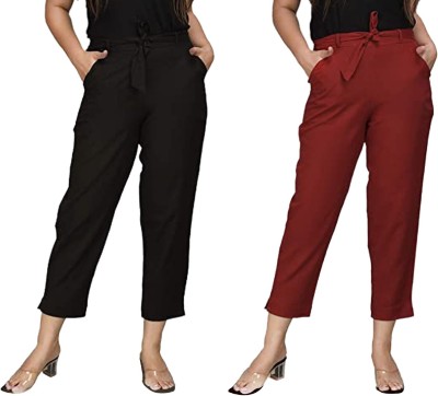 PREEGO Regular Fit Women Multicolor Trousers