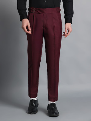 FASHIONEMPIRE Regular Fit Men Maroon Trousers
