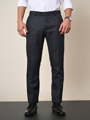KILLER Slim Fit Men Dark Blue Trousers