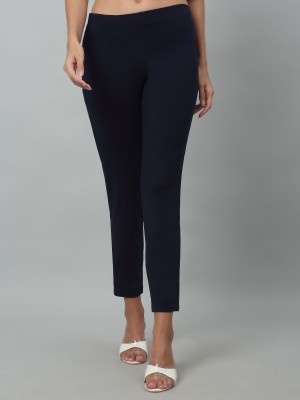 CANTABIL Regular Fit Women Dark Blue Trousers