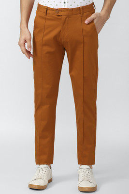 PETER ENGLAND Skinny Fit Men Orange Trousers