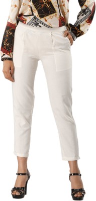 Adhisa Regular Fit Women White Trousers