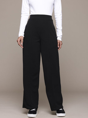 Roadster Regular Fit Women Black Trousers