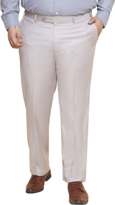 JOHN PRIDE Regular Fit Men Grey Trousers