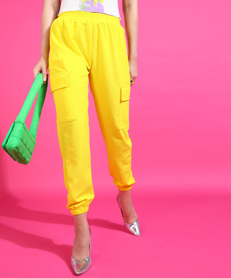 METRONAUT Regular Fit Women Yellow Trousers