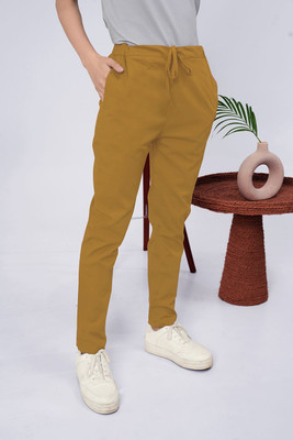 Larqi Regular Fit Women Yellow Trousers