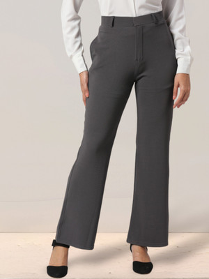 fithub Regular Fit Women Grey Trousers
