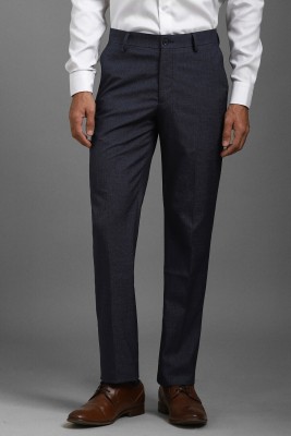 LOUIS PHILIPPE Slim Fit Men Dark Blue Trousers