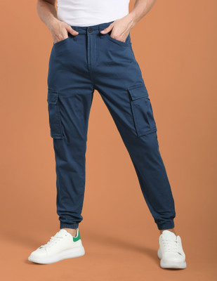 FLYING MACHINE Regular Fit Men Blue Trousers