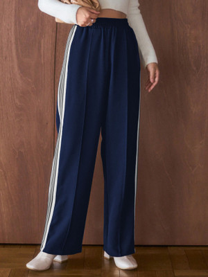 Leriya Fashion Regular Fit Women Blue Trousers