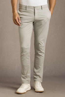Louis Philippe Sport Slim Fit Men Grey Trousers