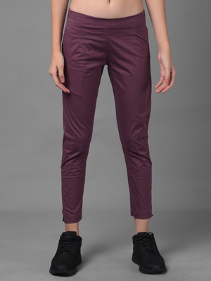 Dollar Missy Slim Fit Women Brown Trousers