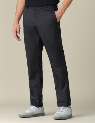 U.S. POLO ASSN. Regular Fit Men Black Trousers