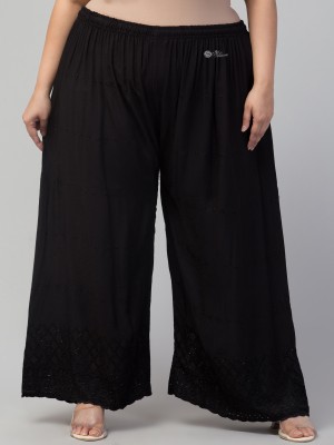 STYLE PREZONE Relaxed Women Black Trousers