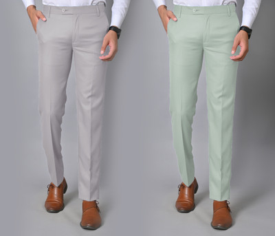 AY Collection Slim Fit Men Multicolor Trousers