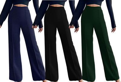 Kintu Parantu Regular Fit Women Blue, Black, Green Trousers