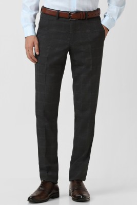 PETER ENGLAND Slim Fit Men Black Trousers