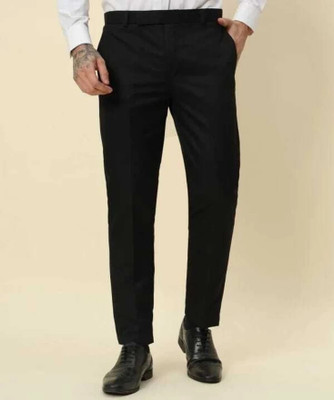 GAURISHANKAR Regular Fit Men Black Trousers