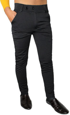 Style sync Slim Fit Men Black Trousers