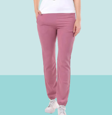 Levoony Regular Fit Women Pink Trousers