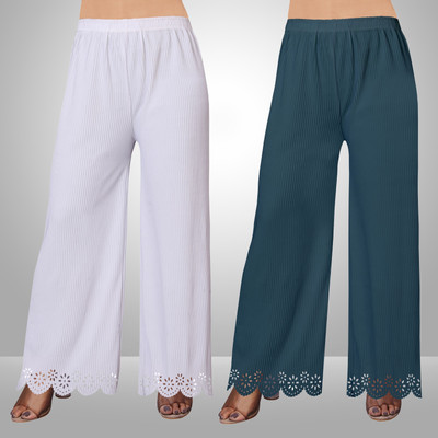 EcoUndies Straight Fit Women Multicolor Trousers