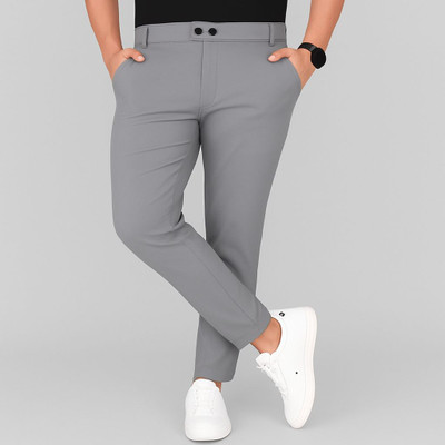 METRONAUT Regular Fit Men Grey Trousers