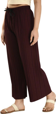 TheAyush Relaxed Women Brown Trousers