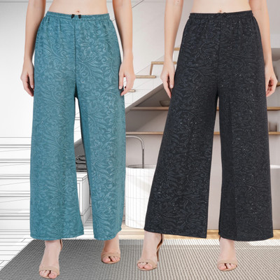 IRHA Regular Fit Women Green, Black Trousers