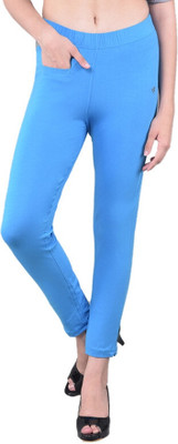 Comfort Lady Regular Fit Women Blue Trousers