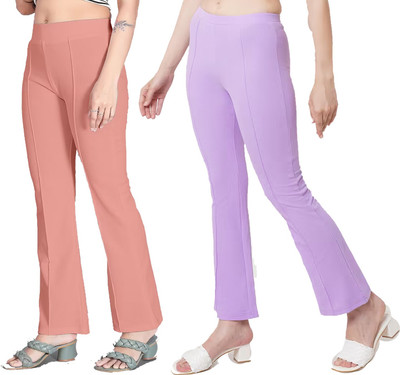 SriSaras Regular Fit Women Multicolor Trousers