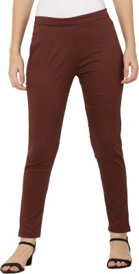 Aasma Creatives Regular Fit Women Brown Trousers