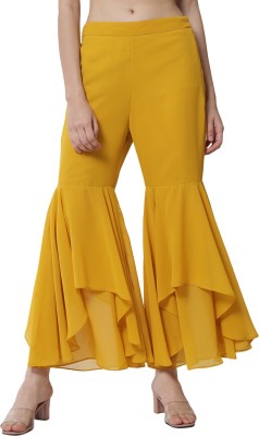 ALL WAYS YOU Relaxed Women Yellow Trousers