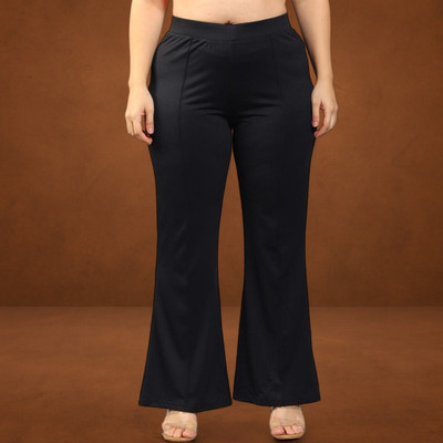 Anitafashion Loose Fit Women Black Trousers