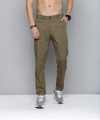 R.Code by The Roadster Life Co. Regular Fit Men Green Trousers