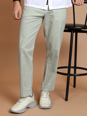 HIGHLANDER Regular Fit Men Light Green Trousers