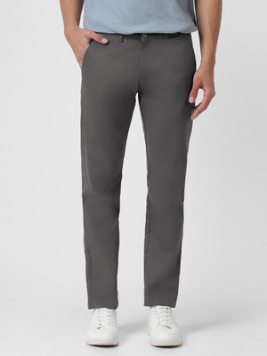 Urbano Fashion Slim Fit Men Grey Trousers